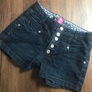 Mid-High Waist Dark Blue Jeans